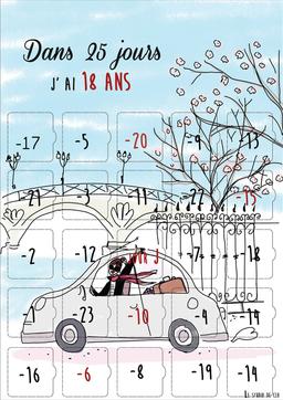 Calendrier avant les 18 ans 25 défis