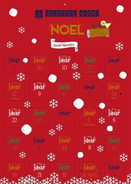 Calendrier de l'avent recettes de noel