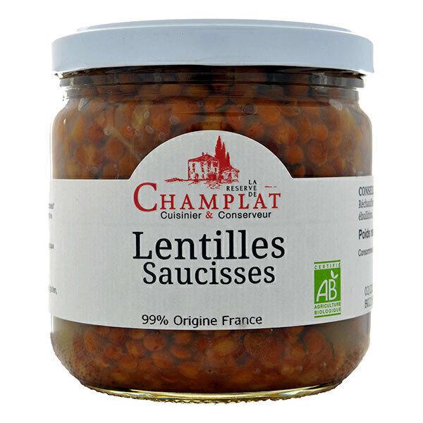 Lentilles et saucisses fumées pur porc 340g