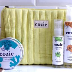 Cozie - Routine Peau Douce: Gommage et lait corps et crème mains