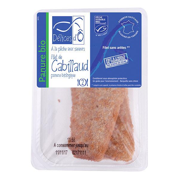 Filet de cabillaud en panure 2x100g