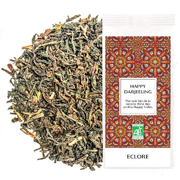 Thé noir Happy Darjeeling FTGFOP1 en Vrac (grandes feuilles)