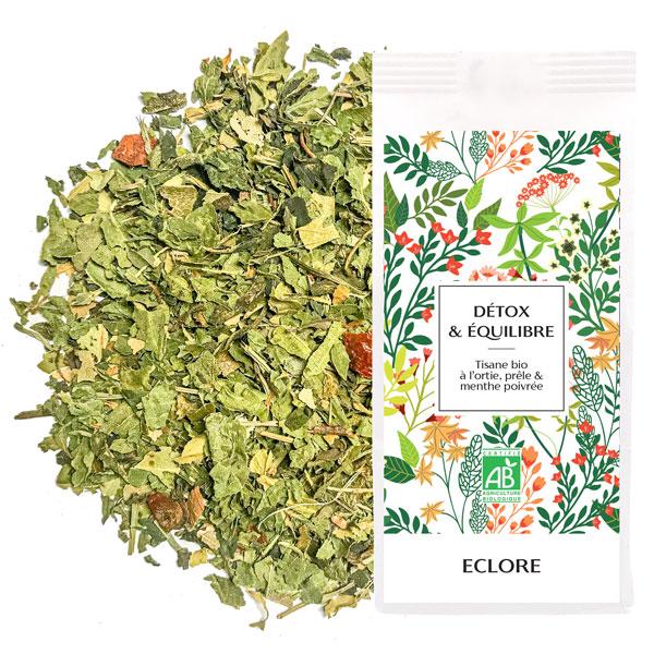 Tisane Detox & Equilibre en Vrac (ortie, prêle, menthe)