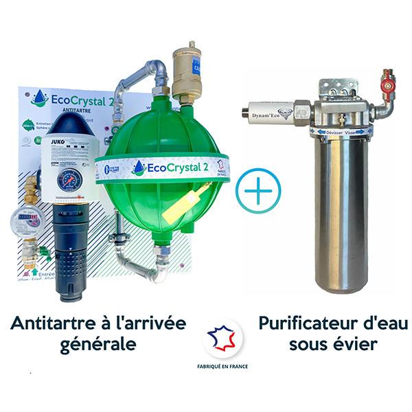 EcoCrystal 2 l'alternative aux adoucisseurs d'eau à sel