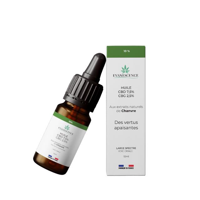 Huile CBG CBD Broad Spectrum 10% saveur Chanvre