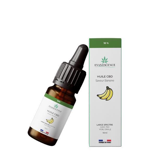 Huile CBD Broad Spectrum 10% saveur Banane