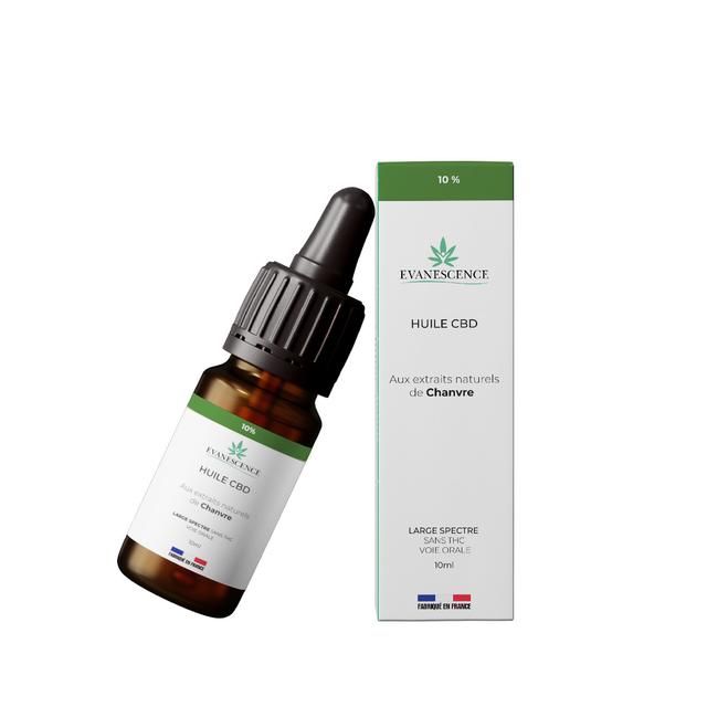 Huile CBD Broad Spectrum 10% saveur Chanvre