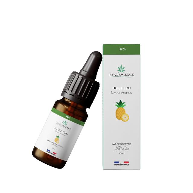 Huile CBD Broad Spectrum 10% saveur Ananas