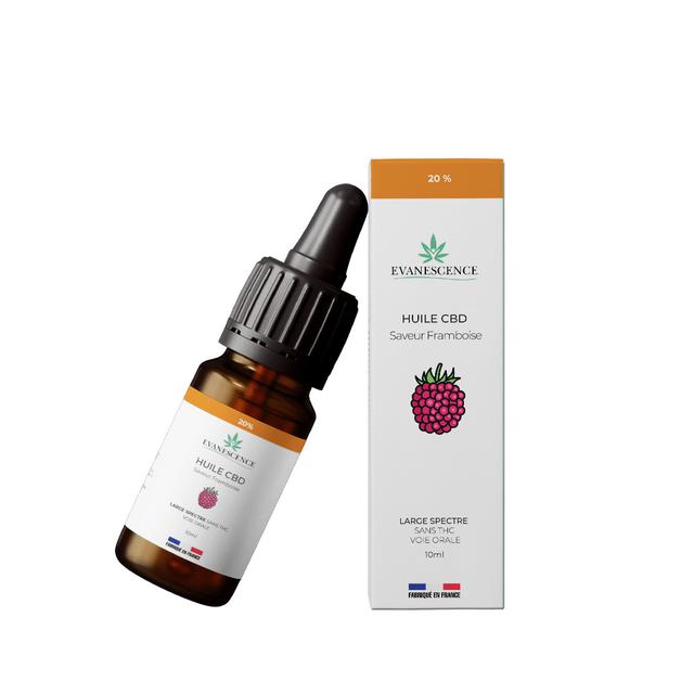 Huile CBD Broad Spectrum 20% saveur Framboise