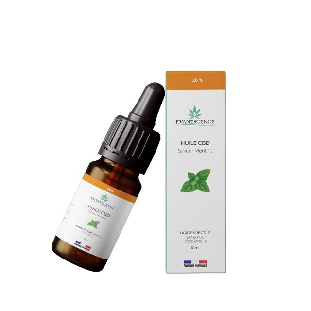 Huile CBD Broad Spectrum 20% saveur Menthe