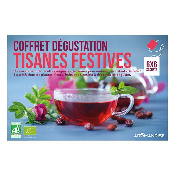 Coffret degustation tisanes festives 36 sachets