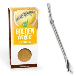 Latte au Curcuma et Vanille 60 g + paille inox avec filtre