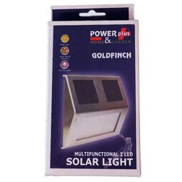 Lampe solaire multifonctionnelle 2 LED Goldfinch