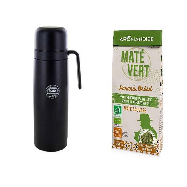 Thermos avec bec verseur précision 1L + Thé vert maté sauvage du