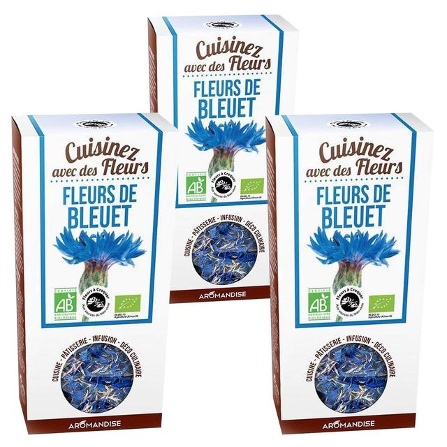 Fleurs comestibles bio fleurs de bleuet 45 g