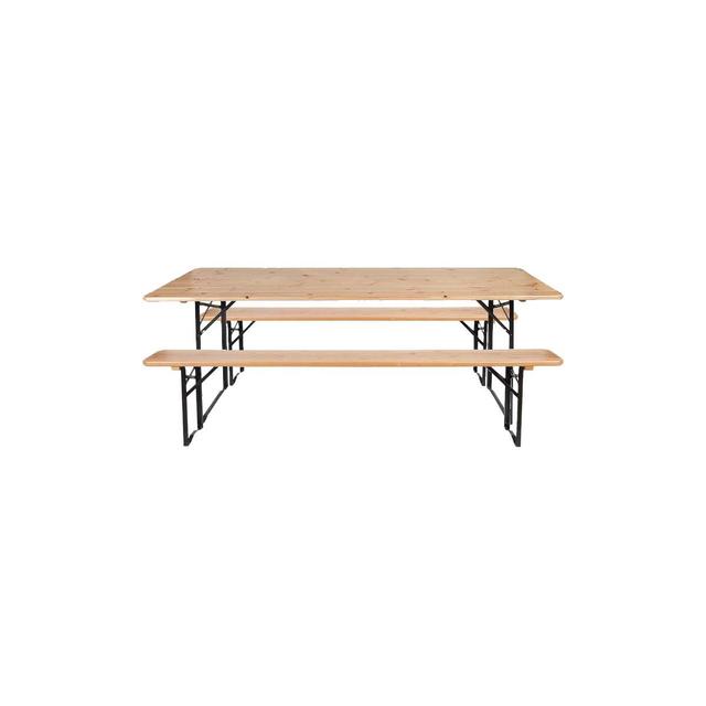 Ensemble table et banc de jardin Brasseur Unitaire