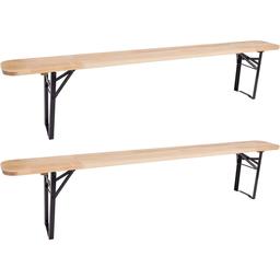 Banc de jardin pliable Brasserie (Lot de 2)