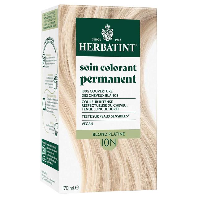 Coloration permanent naturel 10N Blond platine 170ml