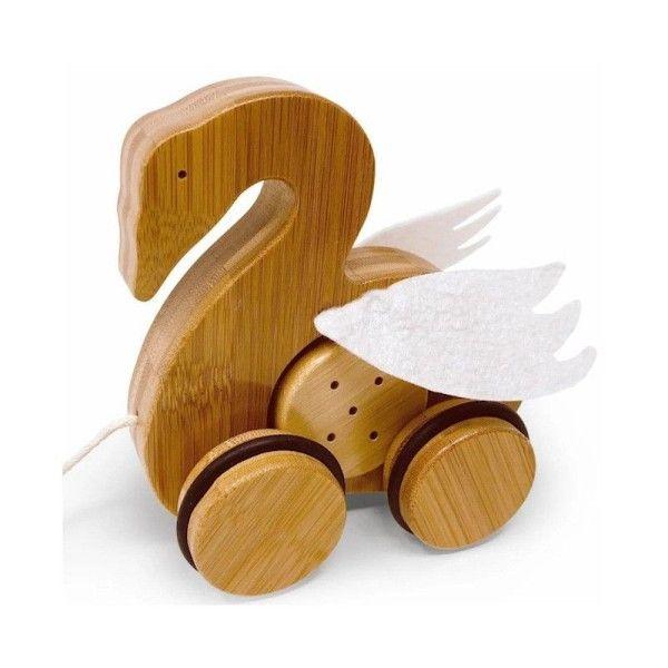 Jouets en bois à tirer Cygne Kinderfeets® - Jouets en bois