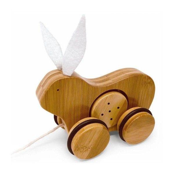 Jouets en bois à tirer Lapin Kinderfeets® - Jouets en bois