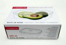 BOITE DE CONSERVATION SOUS VIDE EN VERRE 640 ml