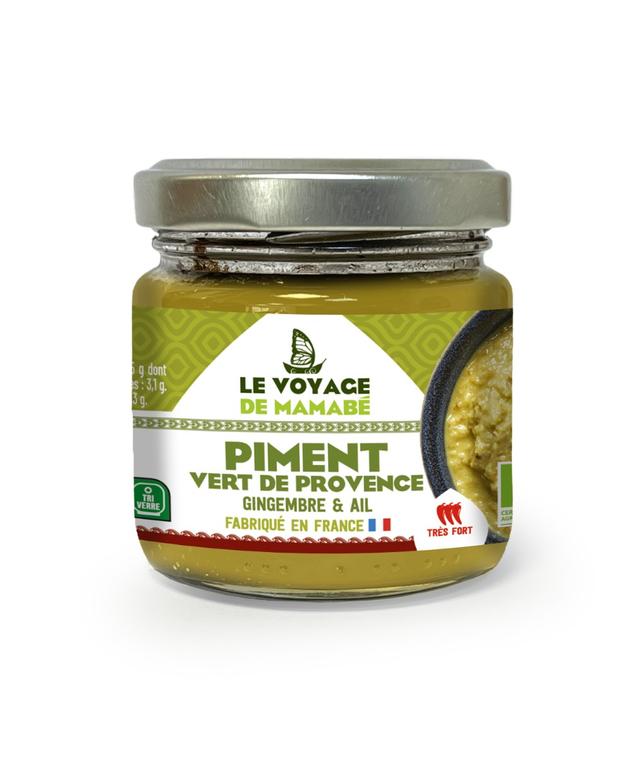 Purée de piment vert de Provence gingembre et ail 85g