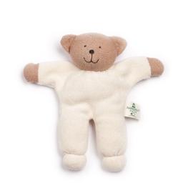 Doudou Hochet Nanchen Natur Ours Brummel Coton Bio Eponge  Brun