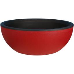 Coupe pot de fleurs - granit - rouge