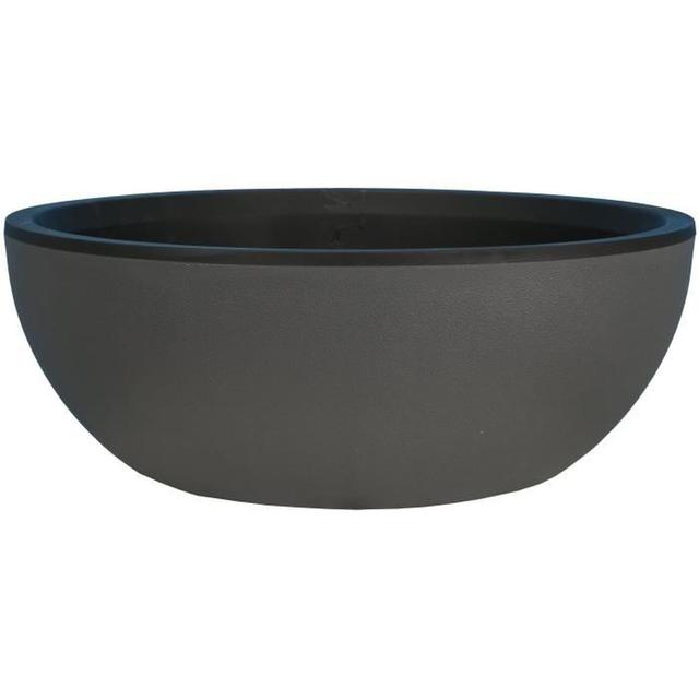 Coupe pot de fleurs - granit - gris