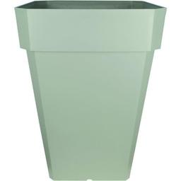 Bac à fleurs carré SOLEILLA - Plastique - Hauteur 53 cm - Vert