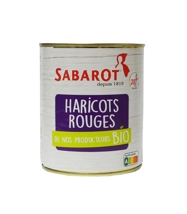 Haricots rouges bio en conserve - boîte 460g - Sabarot