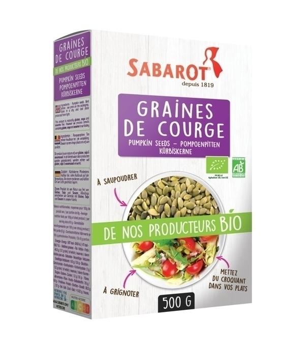 Graines de courge bio - étui 500g - Sabarot