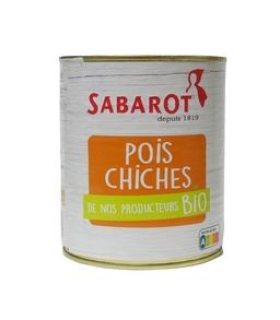 Pois chiches bio en conserve - boîte 460g - Sabarot