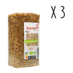 Lot de 3 X Sarrasin grillé Bio - Sachet 500g - Sabarot