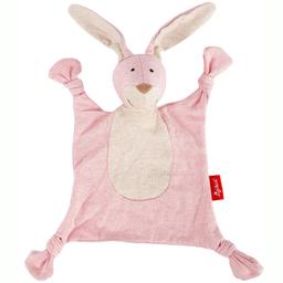 Doudou Lapin Rose plat Jersey coton bio Sigikid 26 cm