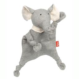 Doudou naissance petit Éléphant Jersey coton bio Sigikid 19 cm