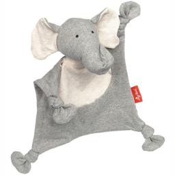 Doudou Éléphant plat Jersey coton bio Sigikid 26 cm