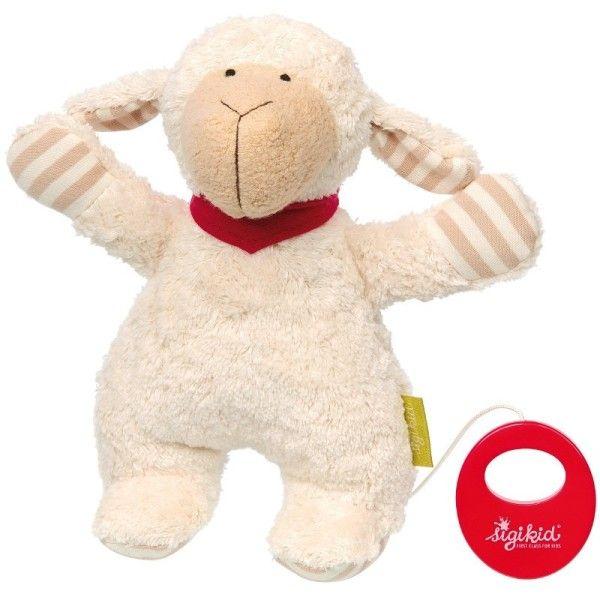 Doudou Peluche Musicale Sigikid Mouton Green 22cm