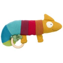 Peluche Hochet anneau dentition Caméléon 18 cm Knitted Sigikid