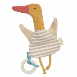 Doudou Plat anneau dentition Canard Bruissant 20cm Sigikid