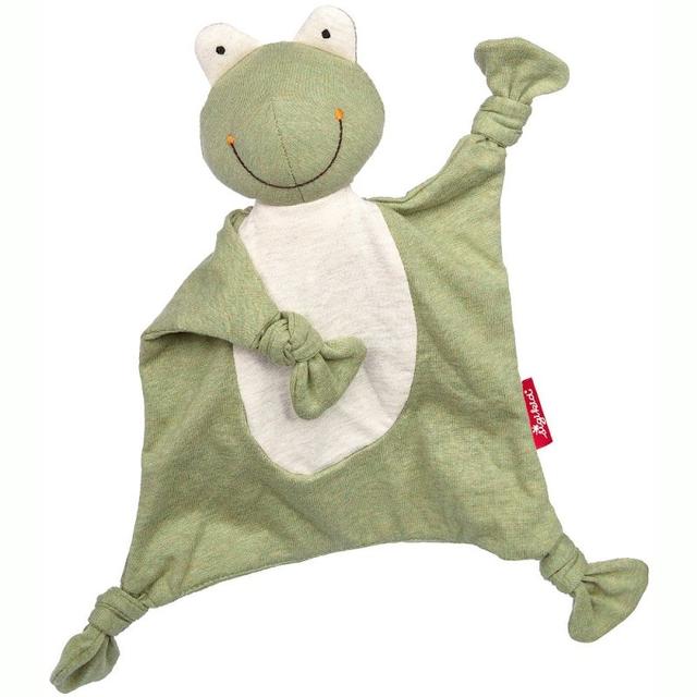 Doudou plat Grenouille Jersey coton bio Sigikid 26 cm