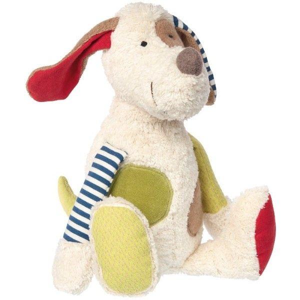 Peluche Coton Bio Sigikid  Chien Hund Green 32cm