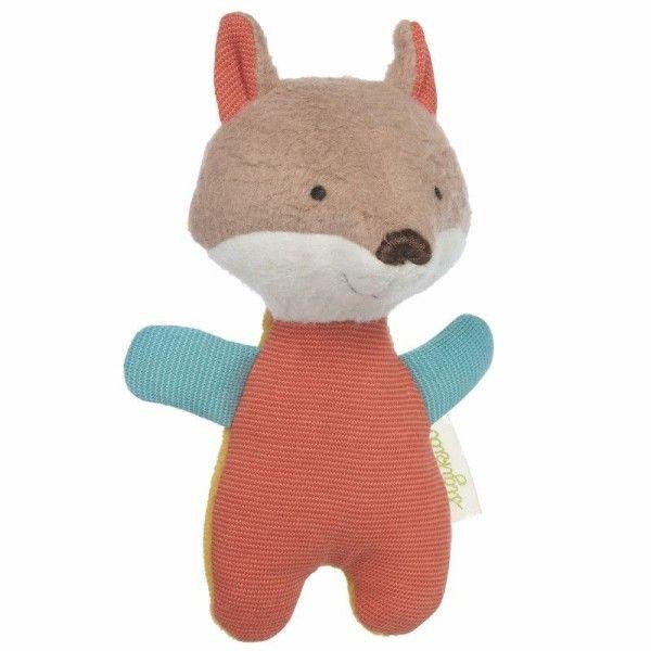 Peluche Hochet Sigikid® Renard Green 15 cm - Peluche bio