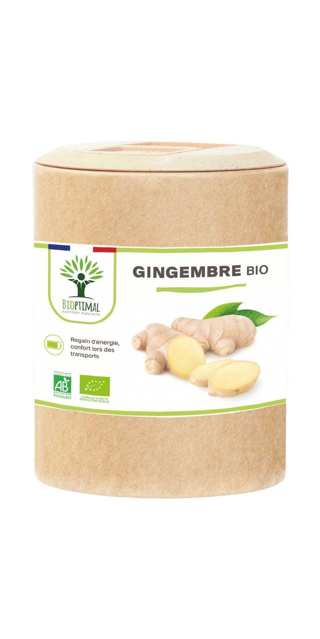 Gingembre Bio - Complément alimentaire - 200 gélules