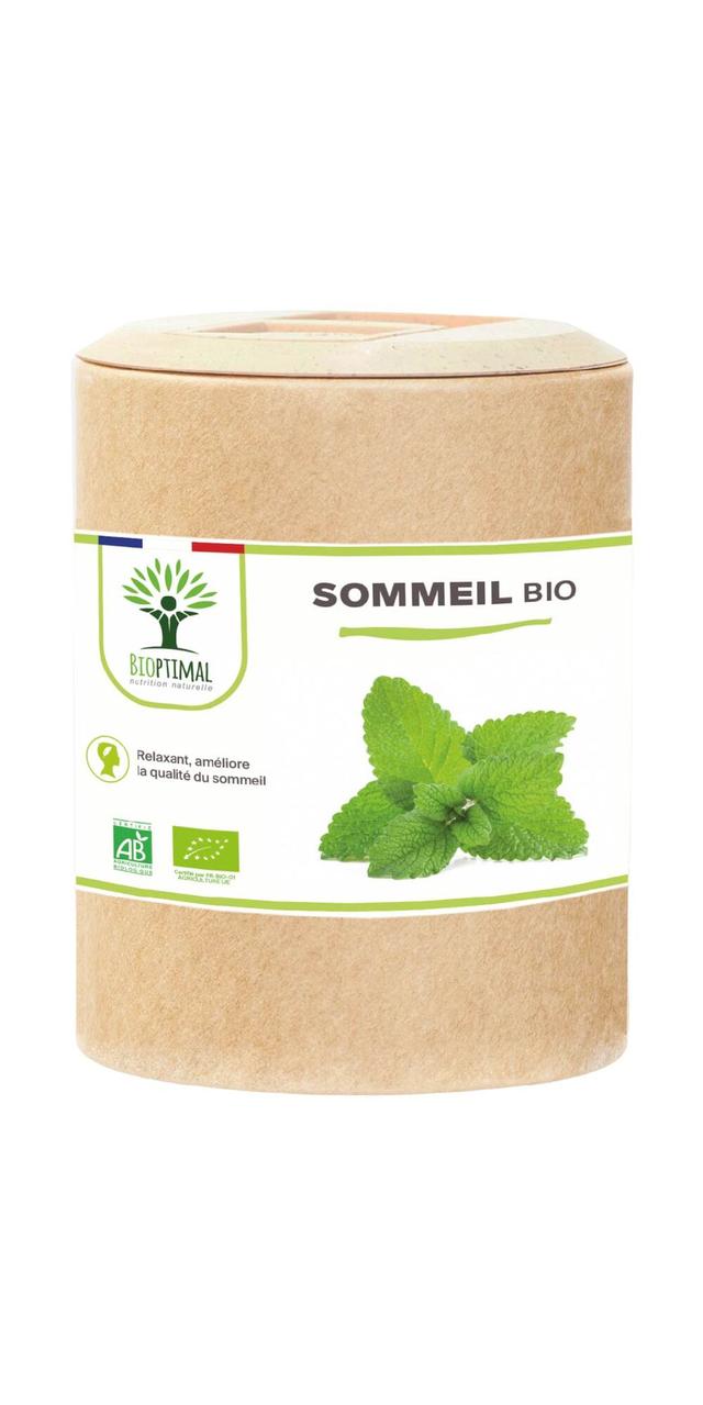 Sommeil Bio - 4 Plantes pour Mieux Dormir Insomnie - 200 gélules