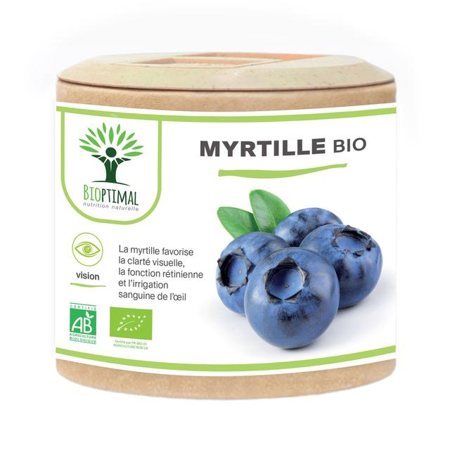 Myrtille Bio - Complement alimentaire Yeux - Vision - 60 Gelules