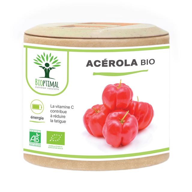 Acerola Bio - Complement Alimentaire - Vitamine C - 60 gelules