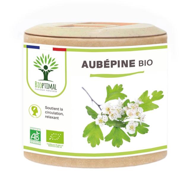 Aubépine bio - Sommeil Anti-Stress Tension Détente - 60 gélules