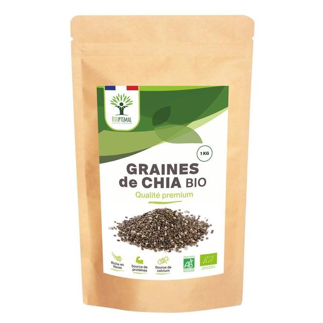 Graines de chia Bio - Conditionné en France - 1kg