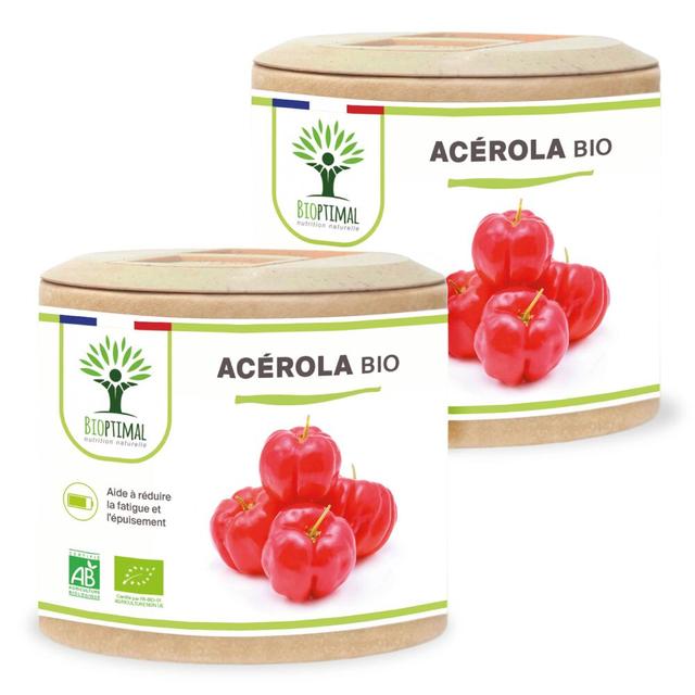 Acérola Bio - Complément alimentaire - 2x60 gélules